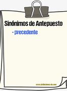 Image result for antepuesto