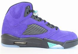 Image result for Jordan 5S with Purple Shoe Strings