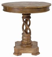 Image result for Twisted Base Wooden Accent Table