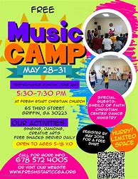Image result for Music Camp Poster