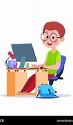 Image result for Child at Computer Cartoon