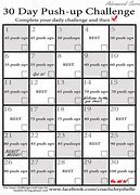 Image result for Push-Up Challenge Excel Template