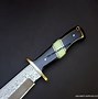 Image result for Damascus Bowie Knife USA