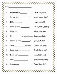 Image result for Fill Out the Blank Worksheet