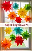 Image result for Paper Bag Flowers Craft