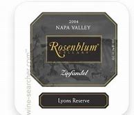 Image result for Rosenblum Zinfandel Napa Valley Reserve George Hendry