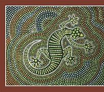 Image result for Aboriginal Art Dot Pan Ting Blue Tong Lizard