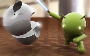 Image result for Android Fighting Apple