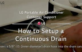 Image result for lg portable air conditioner drain