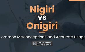 Image result for Nigiri vs Onigiri