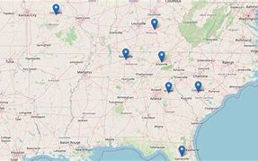 Image result for Map of SEC Teams
