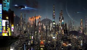 Image result for Future City Wallpaper Night