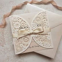 Image result for Laser Cut Wedding Invites