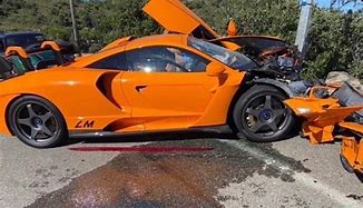 Image result for Crashed McLaren 750s