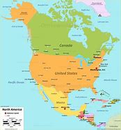 Image result for North America Continent Map Pink