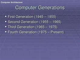 Image result for Evolution of Computer Generation