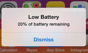 Image result for Low Battery Notification iPhone