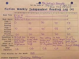 Image result for Reading Log First Grade Printable