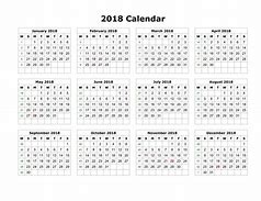 Image result for 2018 Calendar Printable Large Print