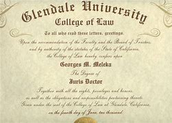 Image result for Certificate of Lawer School