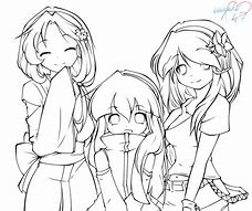 Image result for 2 Anime Girls Drawings Best Friends