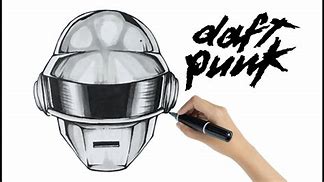 Image result for Daft Punk Helmet Drawing