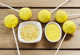 Image result for Yellow Cake Pops