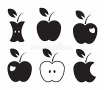 Image result for Apple SVG Black and White