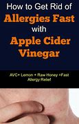 Image result for Someone's Apple Cider Vinegar Allergy Look Like
