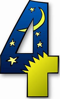 Image result for Blue Number 4 Clip Art