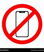 Image result for Black and White Sign of No Phone