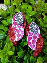 Image result for Faux Leather Earring Designs