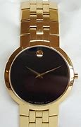 Image result for Movado Gold Watch Black Face