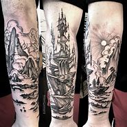Image result for Gothic Castle Tattoo