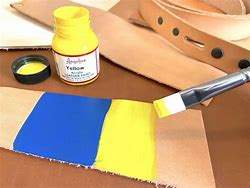 Image result for Leather Painted with Acrylic Paint