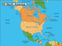 Image result for Printable North American Map