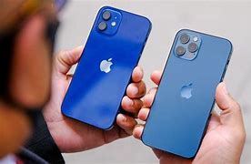 Image result for iPhone 12 Blue in Hand