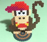 Image result for Diddy Kong Perler Beads