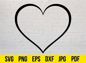 Image result for Outline of Heart SVG
