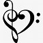 Image result for Music Heart Love Note