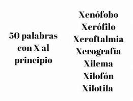 Image result for Palabras Con X En Espanol