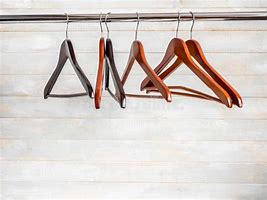 Image result for Brown Wooden Hangers