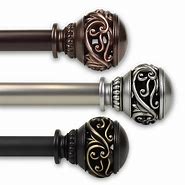 Image result for 1 Curtain Rod Finials