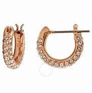Image result for Swarovski Rose Gold Earrings