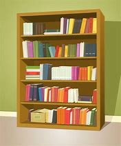Image result for Books On Shelf Clip Art