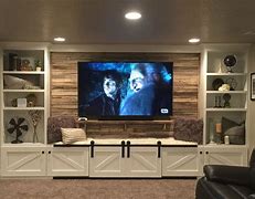 Image result for Under Wall Mounted Flat Screen TV Entertainment Center Plans