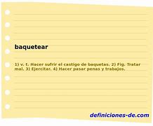 Image result for baquetear