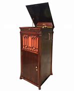 Image result for Antique Record Player Cabinet with Cushion Speaker