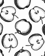Image result for Art Black and White with Red Apple