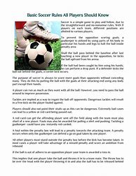 Image result for Printable Soccer Rules